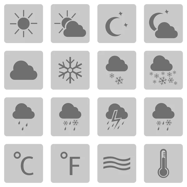 Set of Weather Icons — Stock Vector