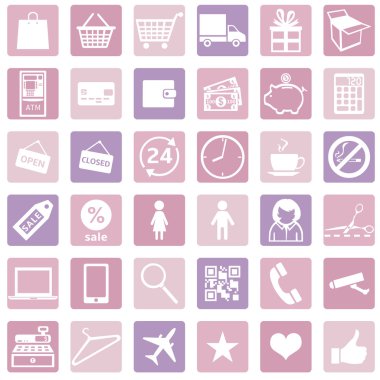 alışveriş simgeleri