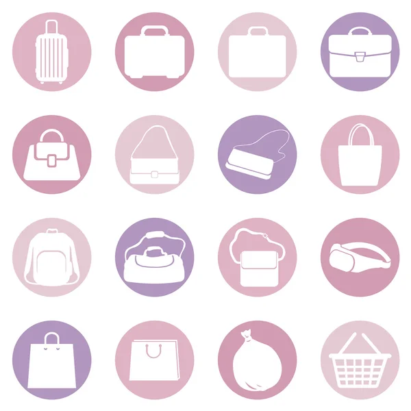 Bolsas Iconos — Vector de stock