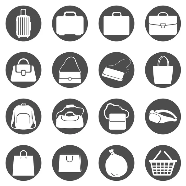 Bags Icons — Stock Vector