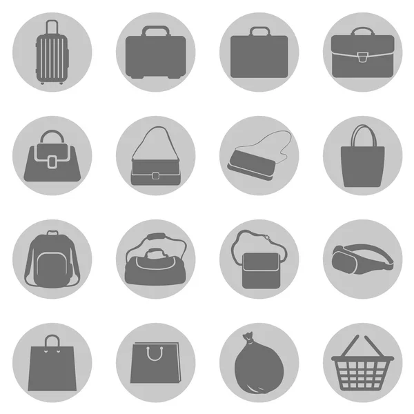 Bags Icons — Stock Vector