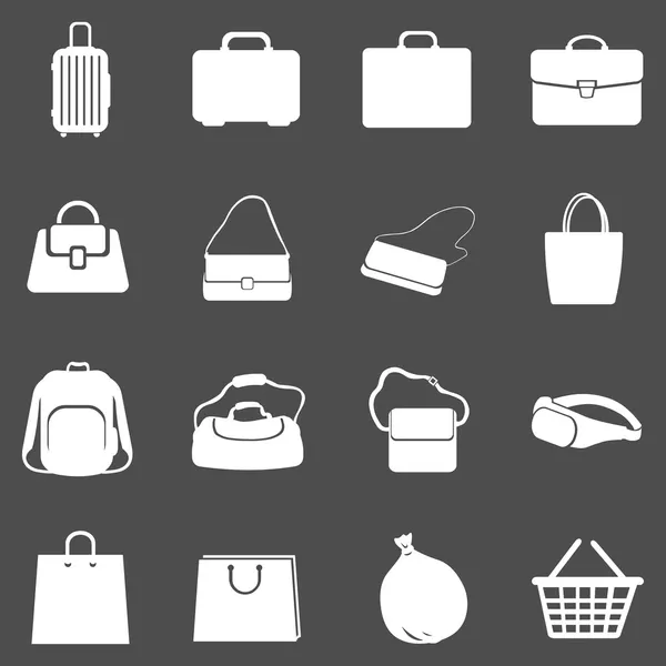 Bags Icons — Stock Vector