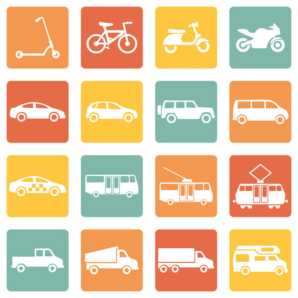 Иконы наземного транспорта
