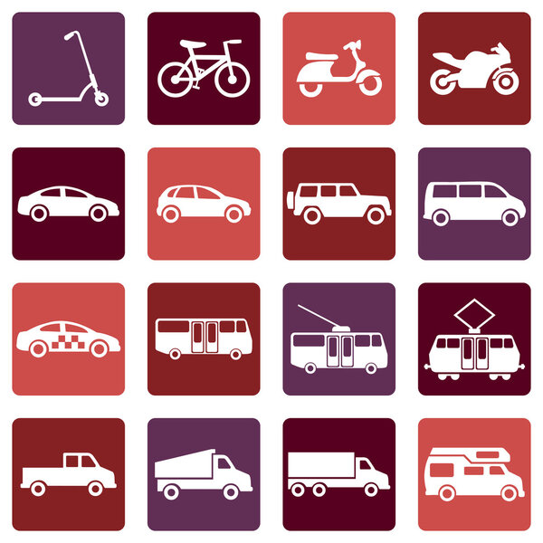 Иконы наземного транспорта
