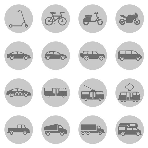 Иконы наземного транспорта
