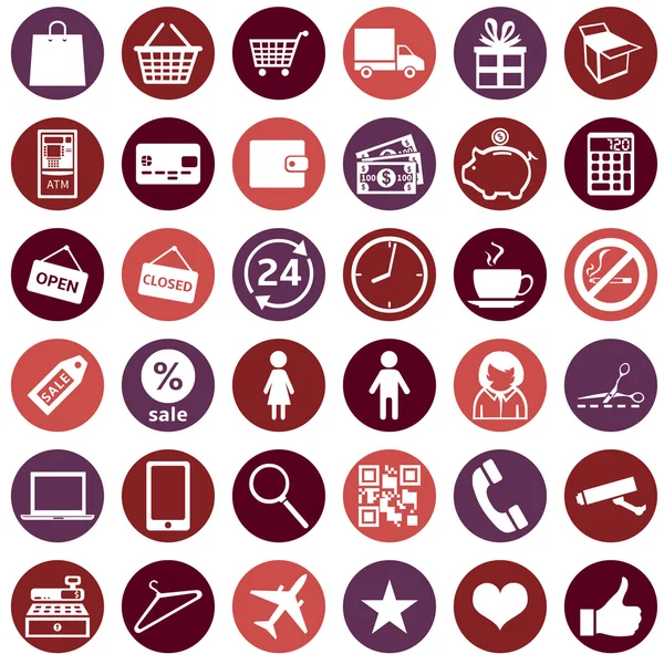 Shopping Icons — Stock Vector