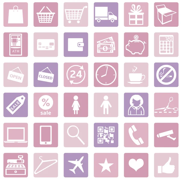 Shopping Icons — Stock Vector