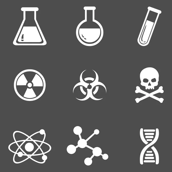 Iconos de química — Archivo Imágenes Vectoriales