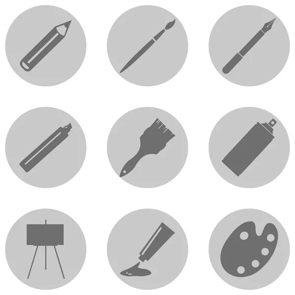 Art Icons — Stock Vector