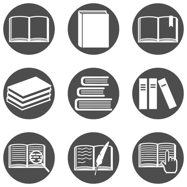 Books Icons — Stock Vector