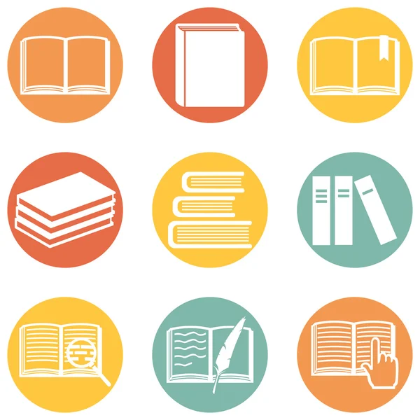 Books Icons — Stock Vector