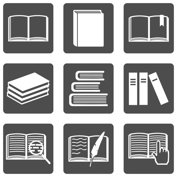 Books Icons — Stock Vector