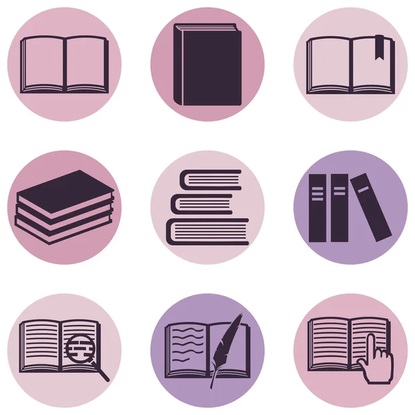 Books Icons — Stock Vector