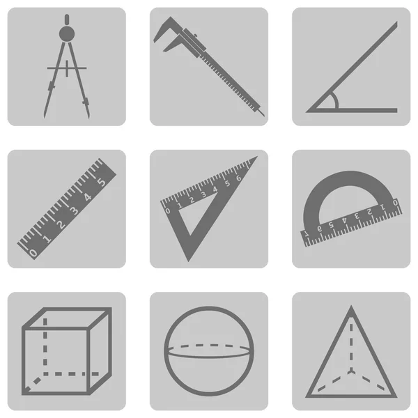 Geometry Icons — Stock Vector