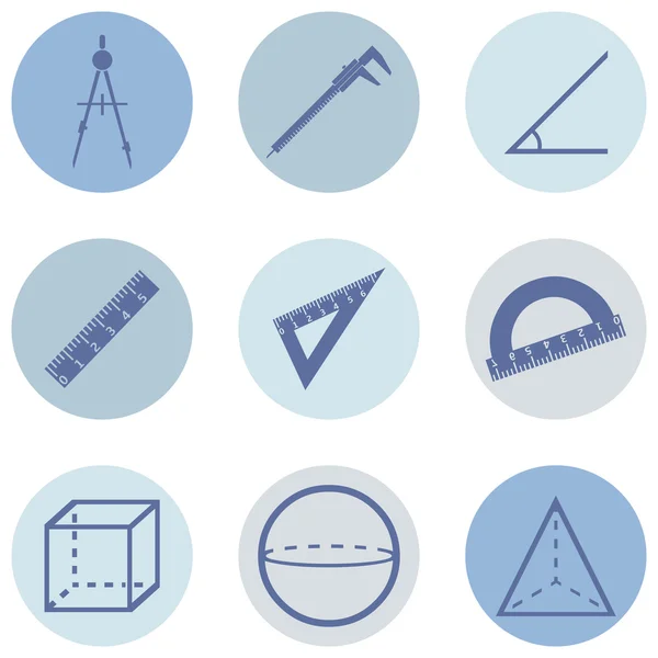 Geometrie pictogrammen — Stockvector