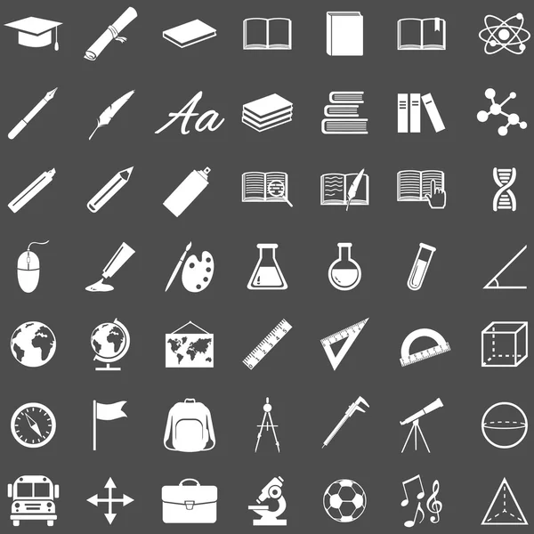 Iconos educativos — Vector de stock