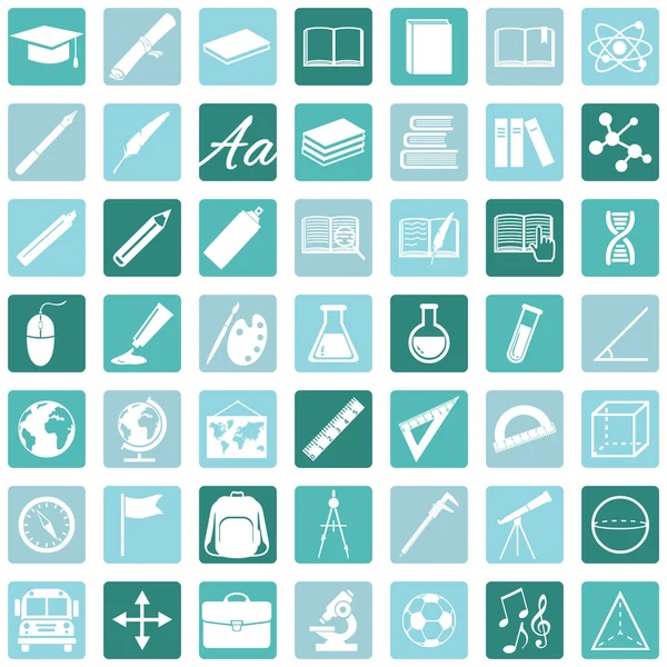 Education Icons — Stock Vector