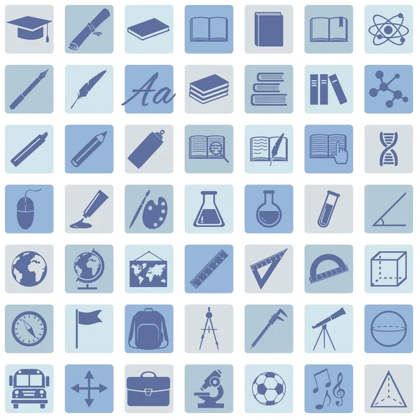 Education Icons — Stock Vector