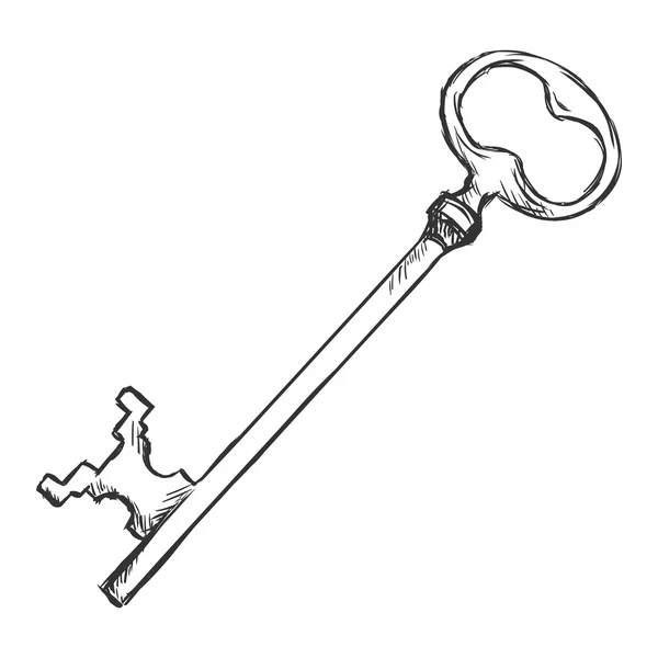 Antik nyckel — Stock vektor