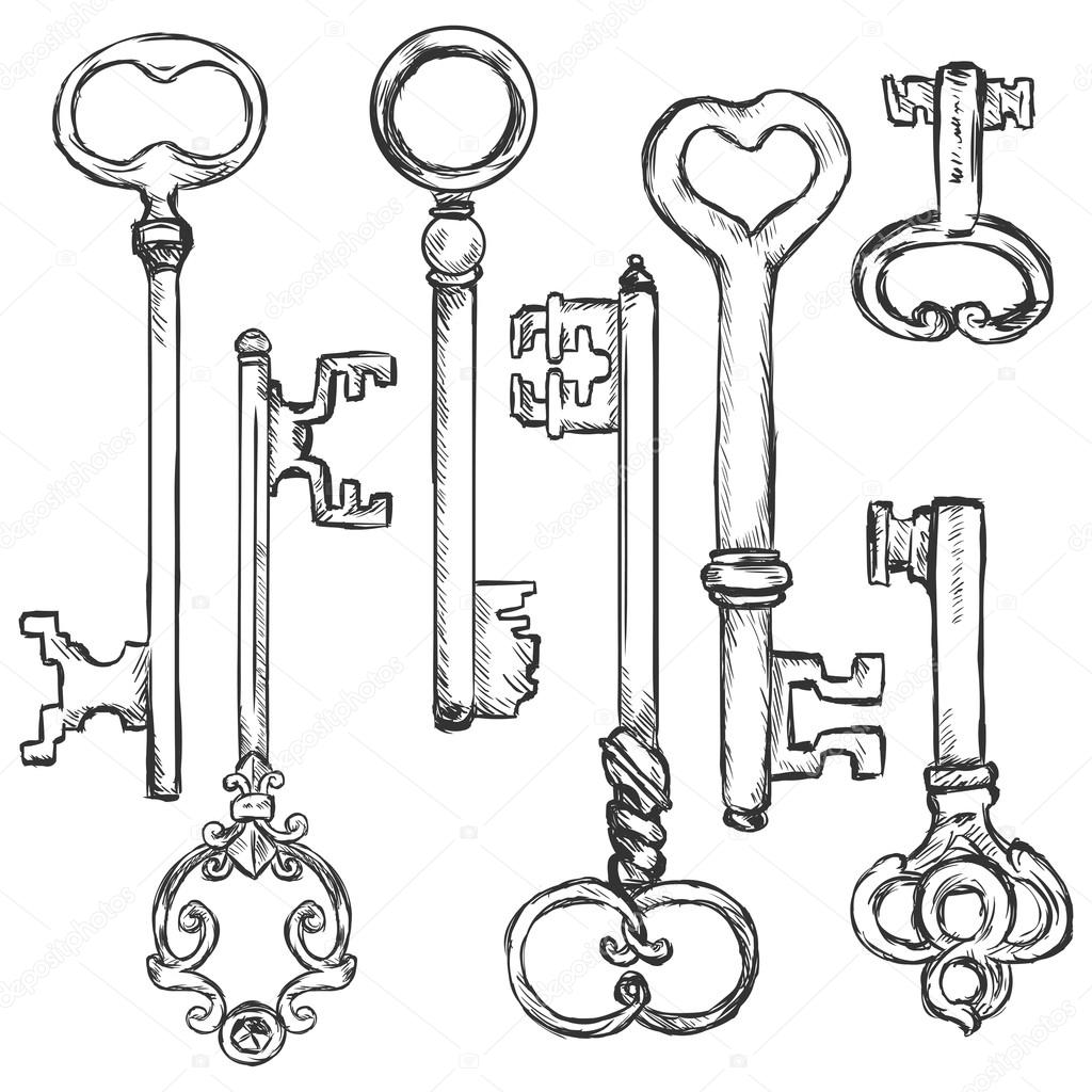 Antique Keys Set