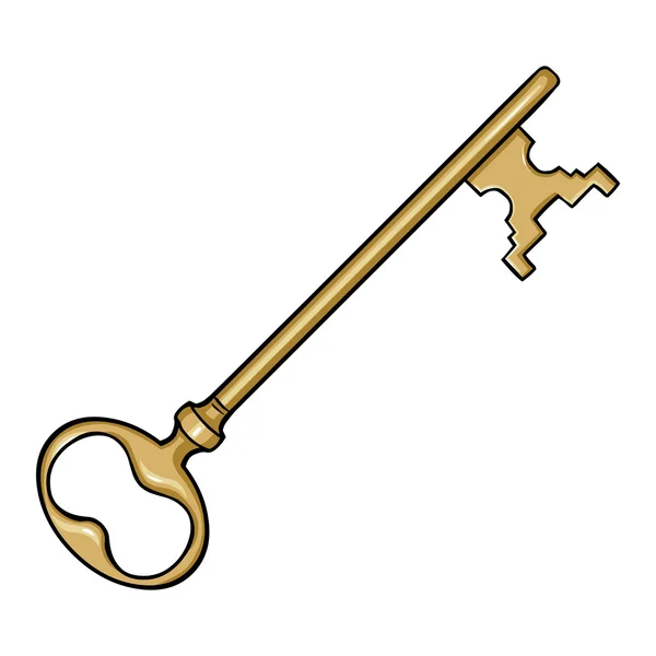 Antik nyckel — Stock vektor