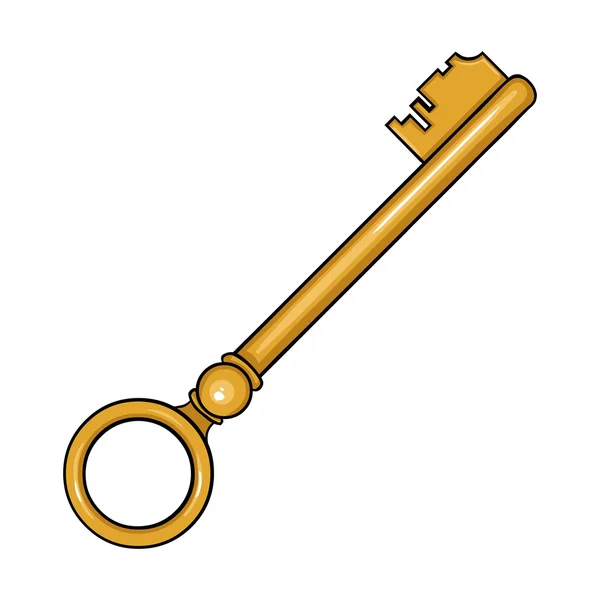 Antique Key — Stok Vektör