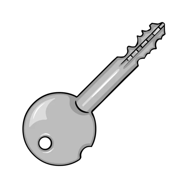 Kreslený moderní klíč — Stockový vektor