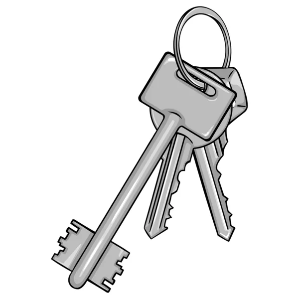Moderne sleutels bos — Stockvector