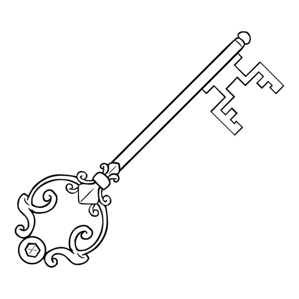 Antique Key — Stock Vector