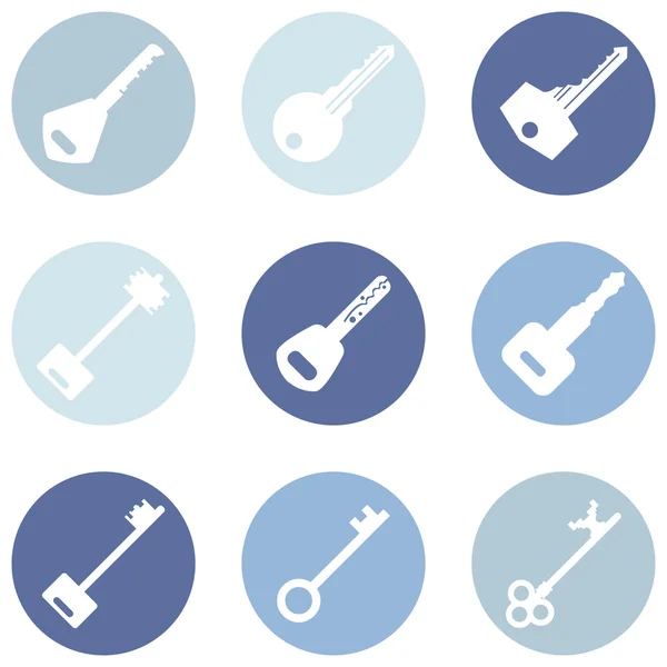 Iconos de claves — Archivo Imágenes Vectoriales