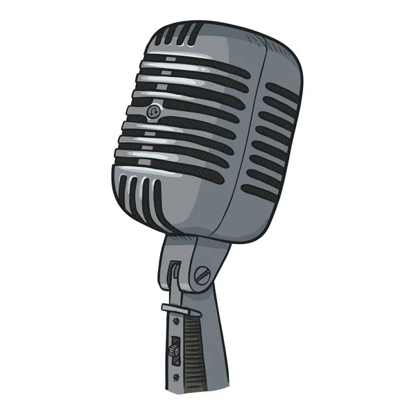 Vetor Cartoon Variety Microfone Ilustração — Vetor de Stock