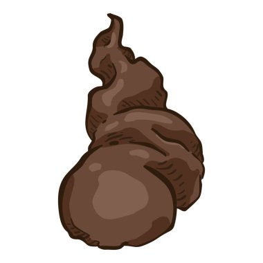 Cartoon Pile of Shit. Vector Poop Illustration