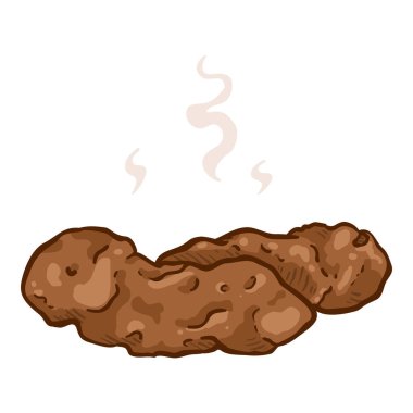 Cartoon Shit. Vector Poop Isolated Illustration