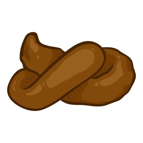 Cartoon Shit Vector Poop Isolated Illustration — Stockový vektor