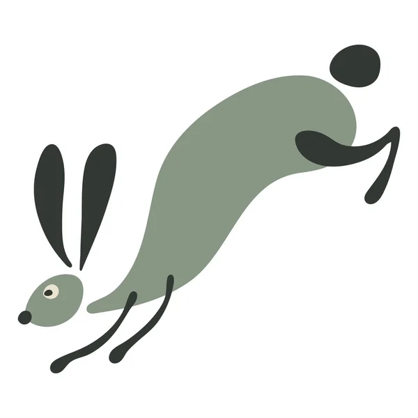 Lapin Drôle Pour Votre Conception Illustration Vectorielle — Image vectorielle