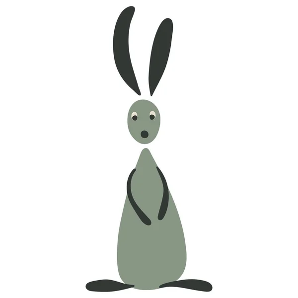 Vtipný králík pro váš design — Stockový vektor