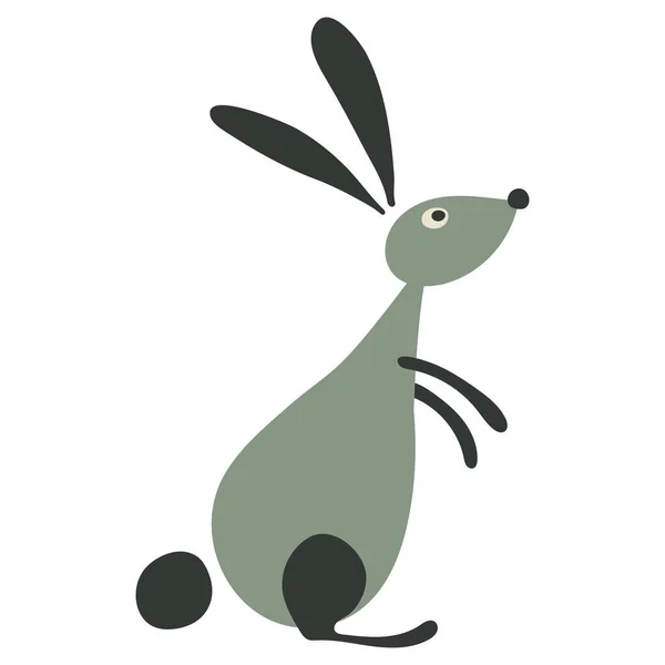 あなたのデザインのための面白いウサギ — ストックベクタ