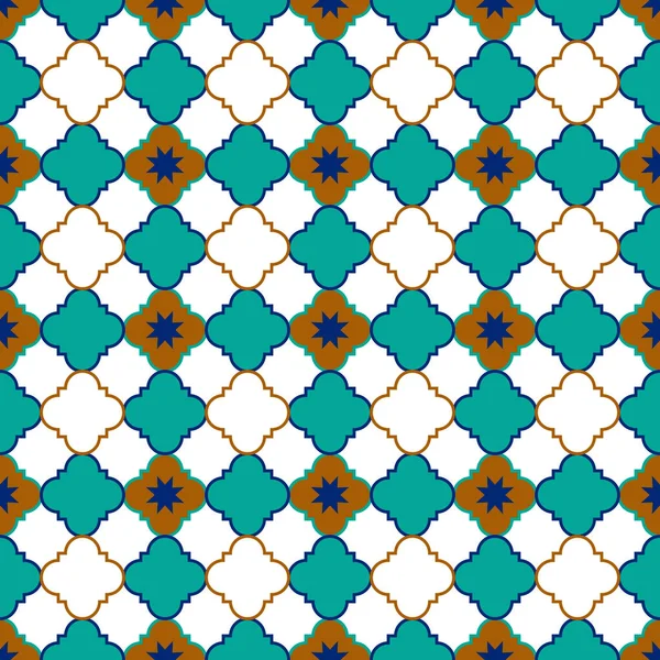 Talavera Mönster Azulejos Portugal Turkisk Prydnad Marockansk Kakelmosaik Spanskt Porslin — Stock vektor