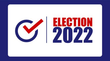 Vector with text for the French presidential election 2022. illustration clipart