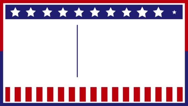 Día Las Elecciones Vote 2022 Usa Diseño Banner 2022 Botones — Vídeos de Stock