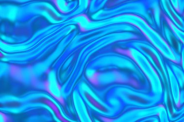 Çok renkli floresan pigmentleri parlak soyut arkaplan oluştururken kıvrılıp çözülüyor. 3d hazırlayıcı