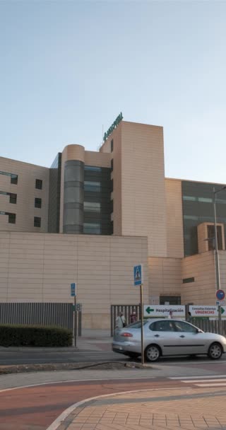 Granada Spanyol September 2022 Hospital Universitario Clinico San Cecilio Luar — Stok Video