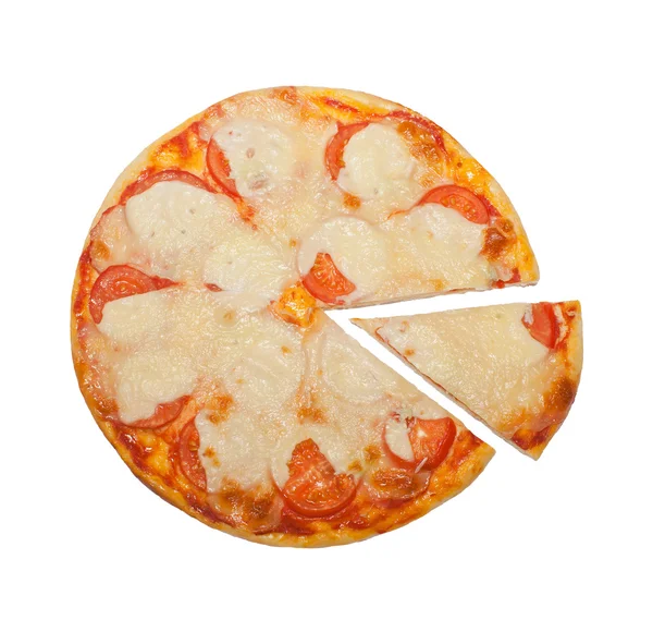 Tomaten en kaas pizza — Stockfoto