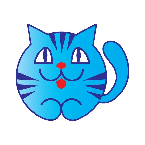 Kot kreskówka niebieski — Wektor stockowy