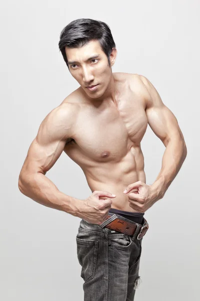 Image of muscle man posing — Stock Photo, Image