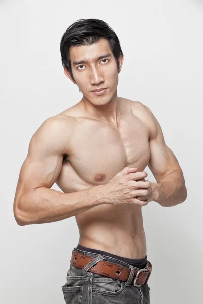 Image of muscle man posing — Stock Photo, Image