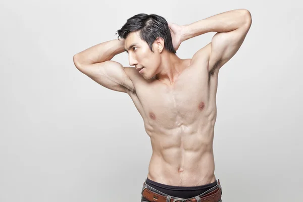 筋肉マンのポーズのイメージ — ストック写真