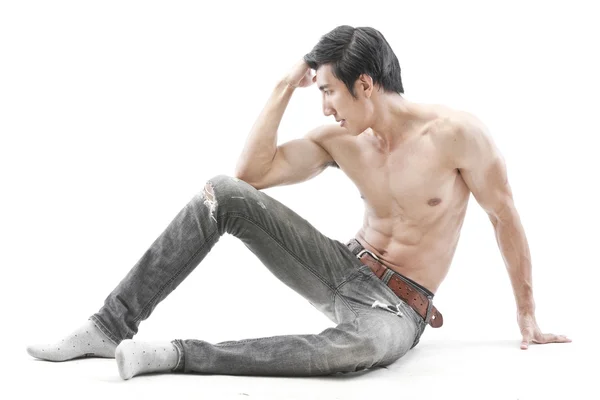 Image of muscle man posing — Stock Photo, Image