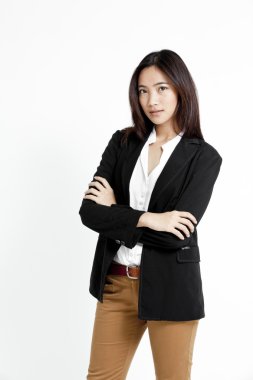 Asya işkadını düşünme portresi