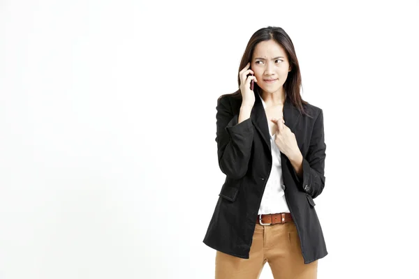 A shot of a beautiful asian businesswoman on the phone — Stock Photo, Image